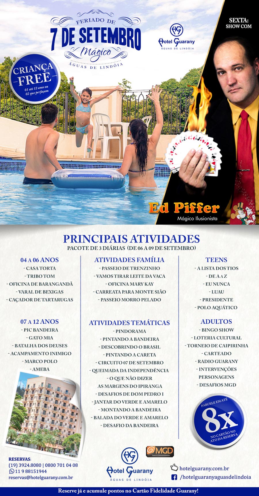 H0TEL GUARANY - AGUAS DE LINDOIA - PROMOÇÃO DO MÊS